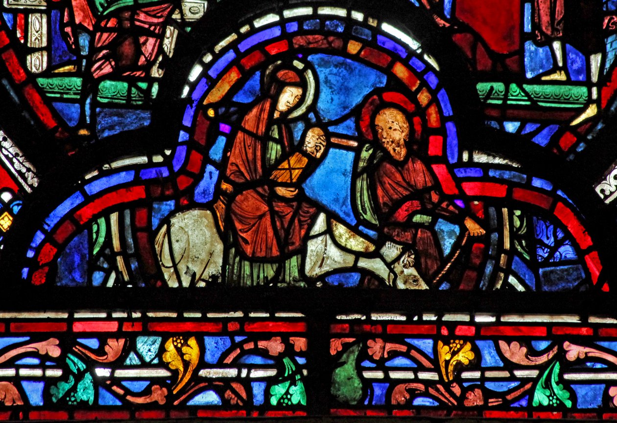 St John window: The Flight into Egypt (w48) af French School