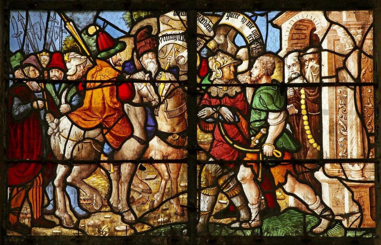 St. Julien de Brioude arresteret foran et kloster af French School