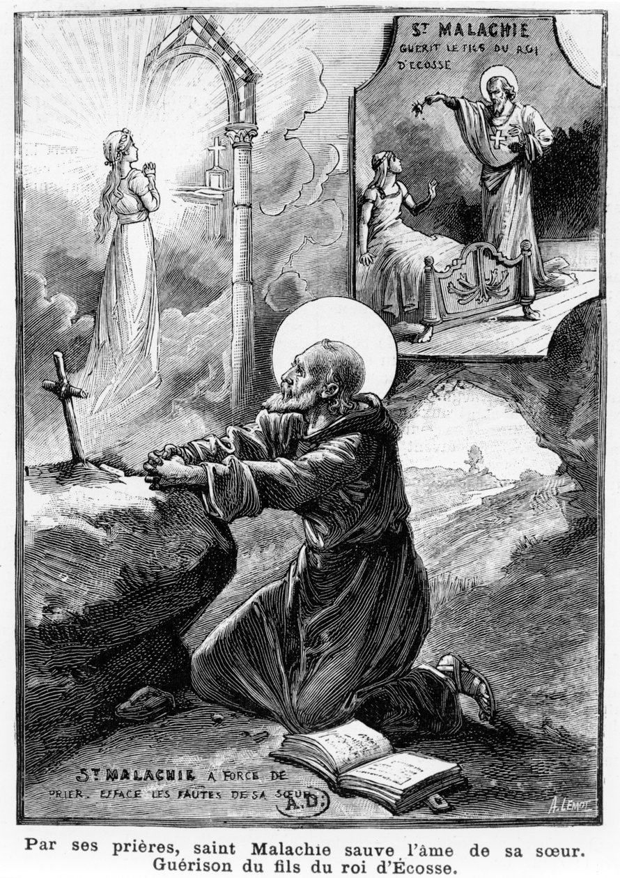 St. Malachy beder for sin søsters sjæl af French School