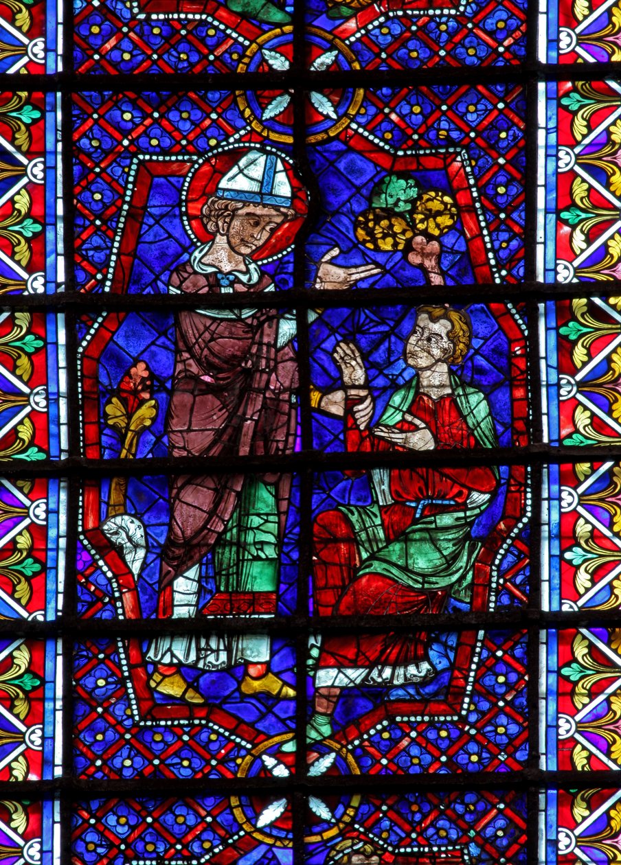 Sankt Martin - helbredelse af de syge (w109) af French School