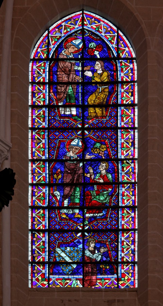 Sankt Martin helbreder de syge. Thibault VI, greve af Chartres (w109) af French School