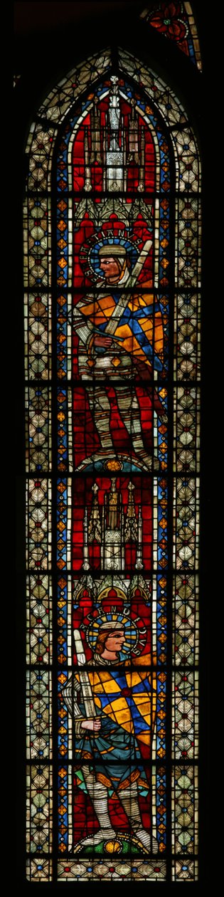 St. Sebastian over St. Candide af French School