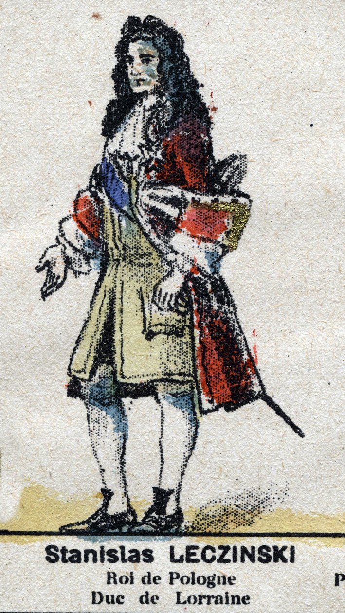 Stanislas I Leszczynski (1677-1766), hertug af Lorraine og Bar, konge af Polon. I "" Galeriede Kings and Queens of France og berømte karakterer fra 1643 til 1895"" Epinalt billede. af French School