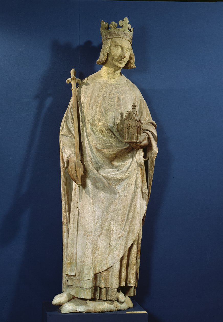 Statue af Charles V (1338-80) Konge af Frankrig, 1365-80 (se også 27646) af French School