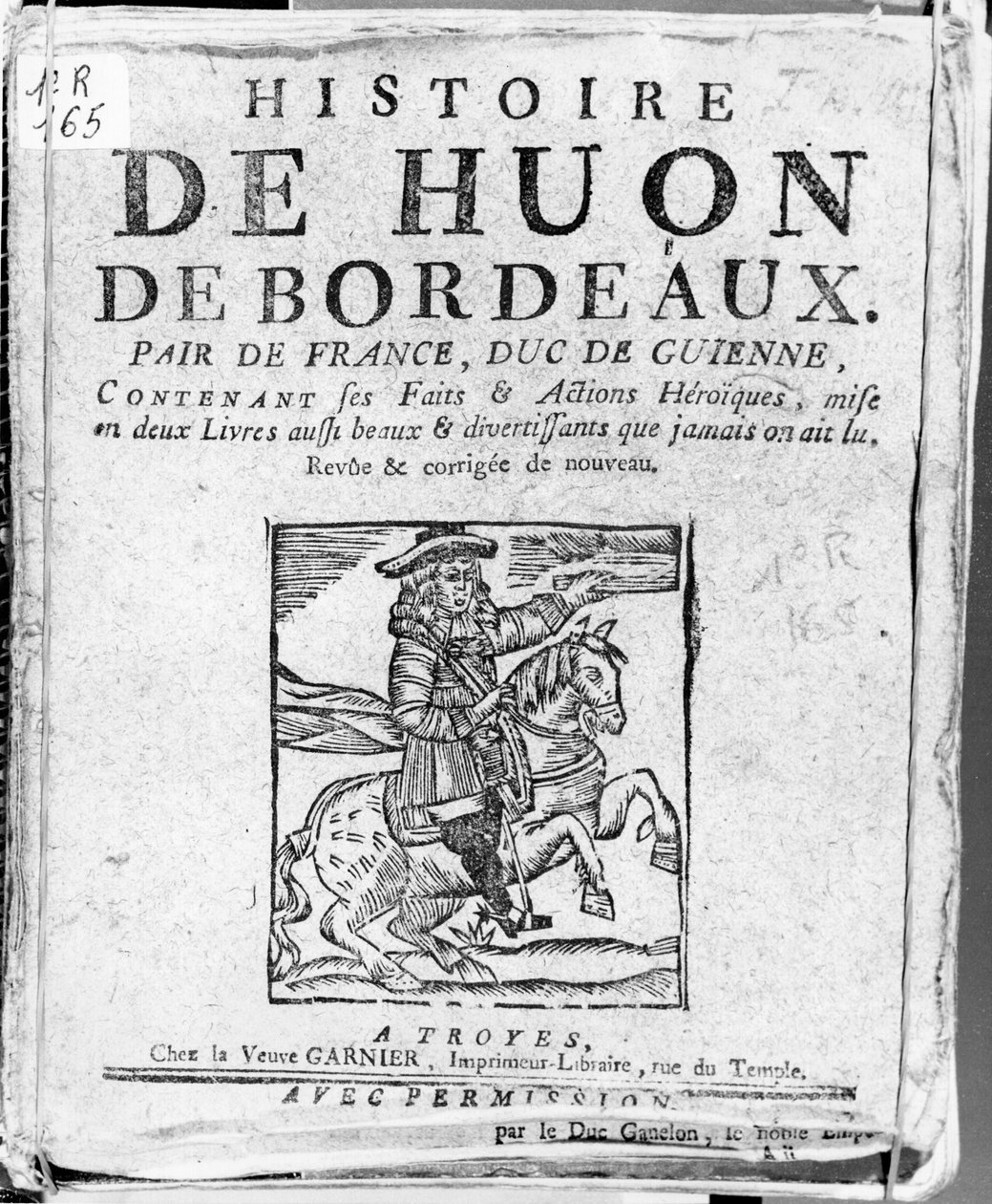 Historien om Huon de Bordeaux, jævnaldrende af Frankrig og hertug af Guyenne, Bibliotheque Bleue, Troyes af French School