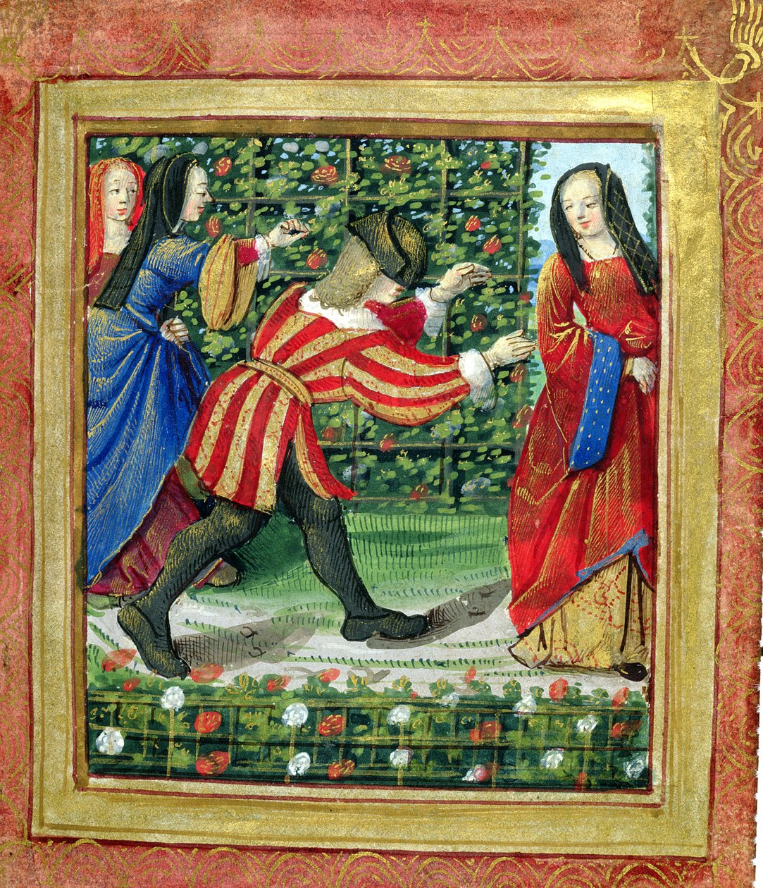 Stowe 955 f.7 Mand og kvinde spiller Blind Man