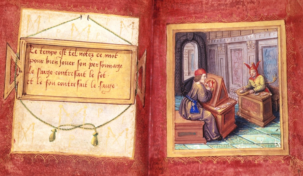 Stowe 955 ff.9v-9a The Wise Man and the Fool, fra 