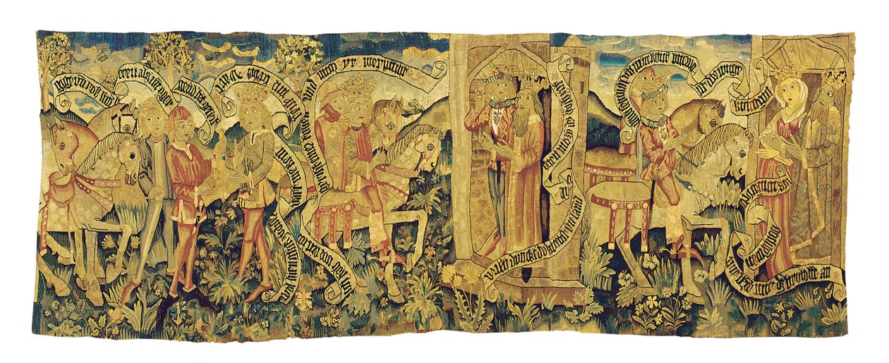 Strasbourg mytologisk gobelinfragment, ca. 1470-90 af French School