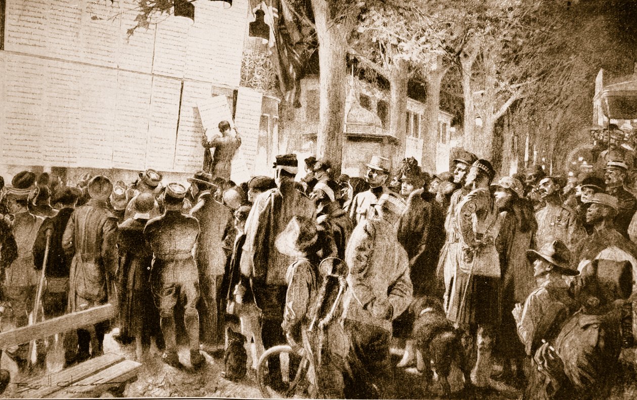 Studerer krigsnyheder i Nice: A Cosmopolitan Crowd på den franske riviera, 1914-19 af French School