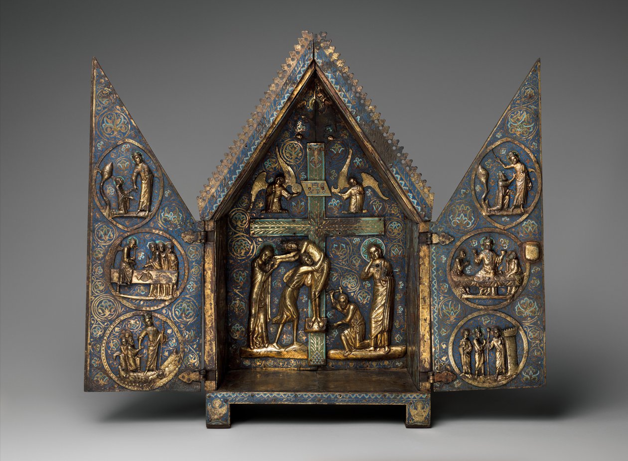 Tabernacle of Cherves, ca. 1220-30 (kobber og champleve-emalje) af French School