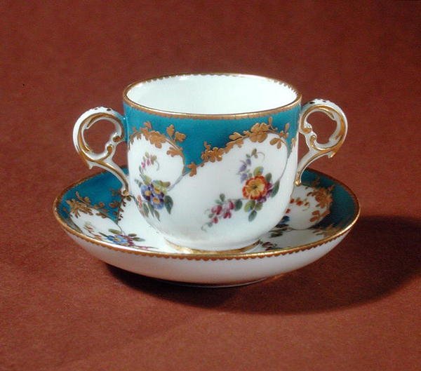 Tasse a toilette, Vincennes værksted (porcelæn) af French School