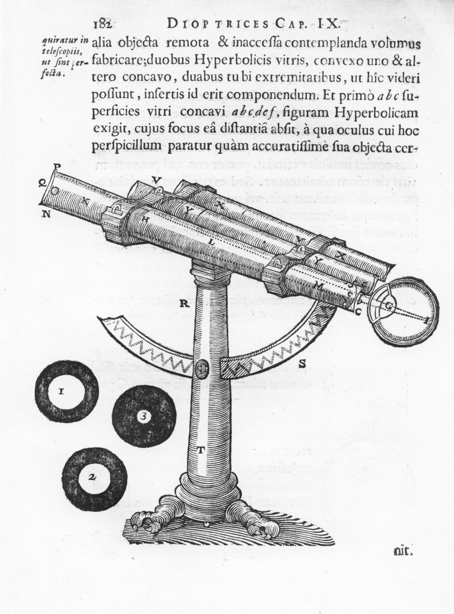 Teleskop, illustration fra 