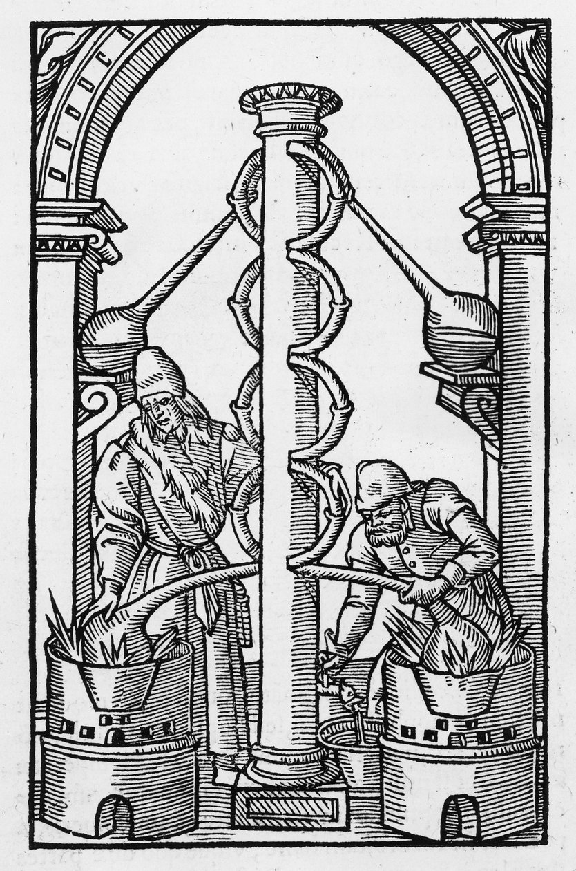 The Alchemist at Work, kopi af en illustration fra 