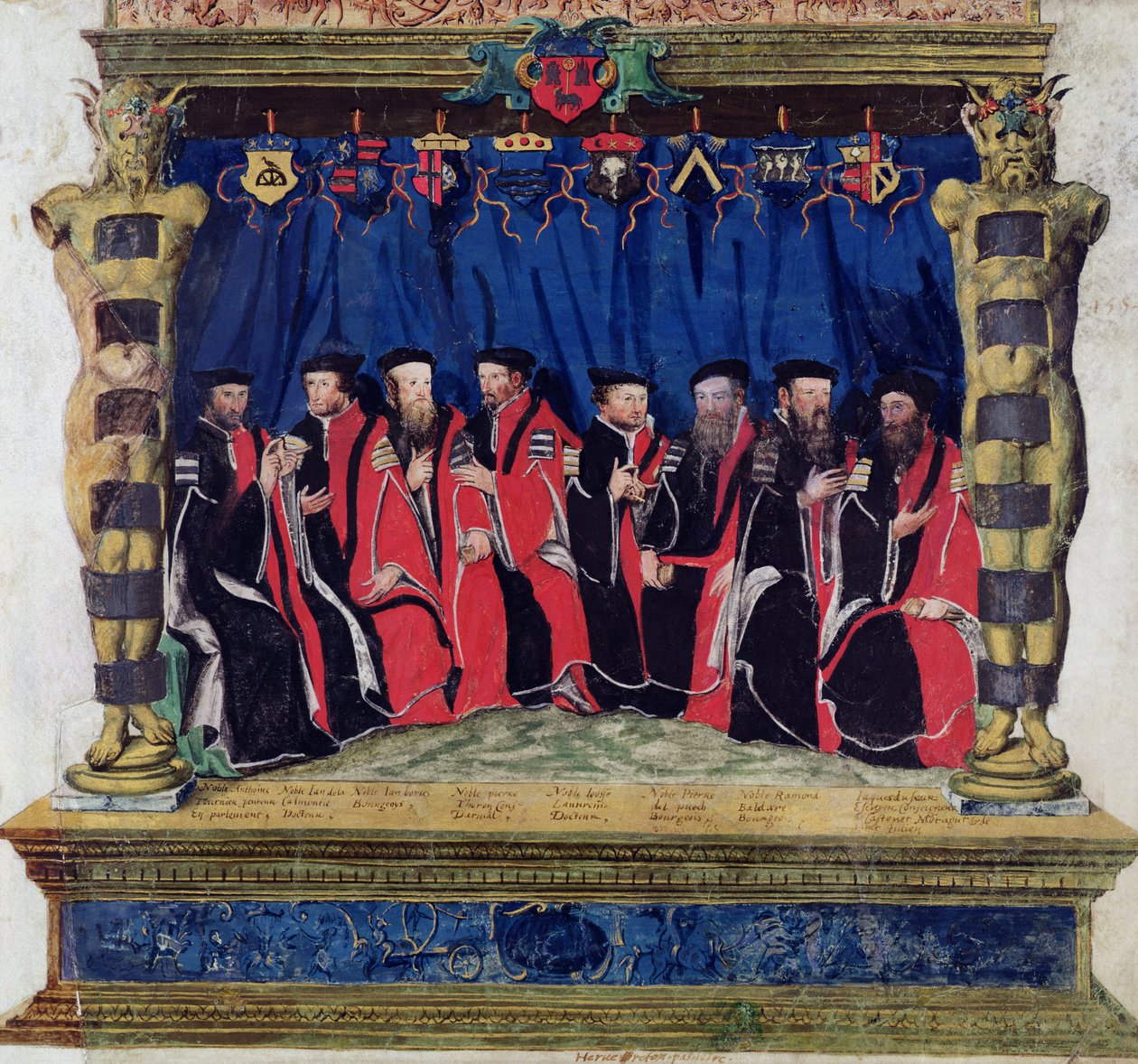 Rådmændene i Toulouse, 1554-55 af French School