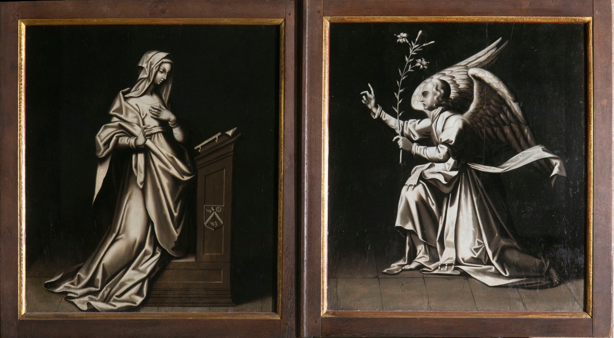 Bebudelsen. Triptykon af Aubery af French School