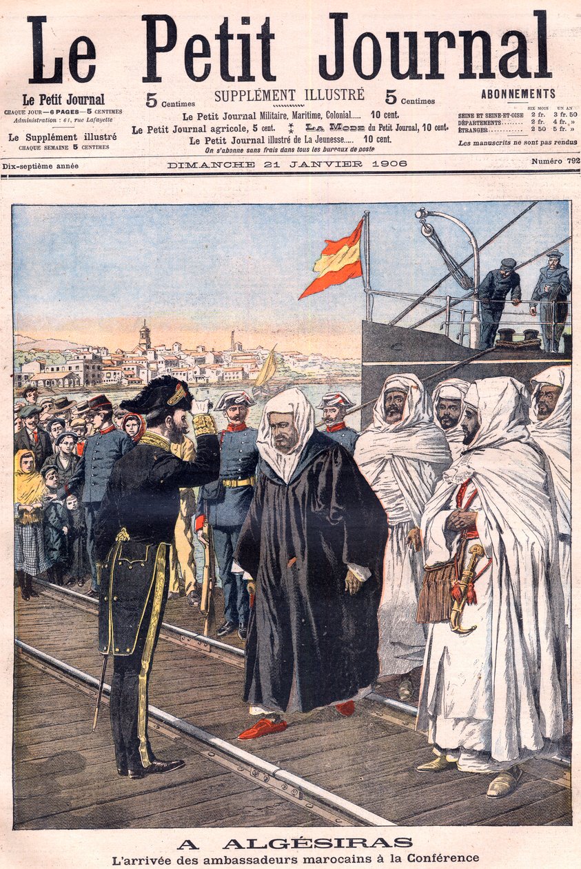 Ankomsten af de marokkanske ambassadører, herunder Sidi-Mohammed Torres til Algeciras-konferencen, fra 