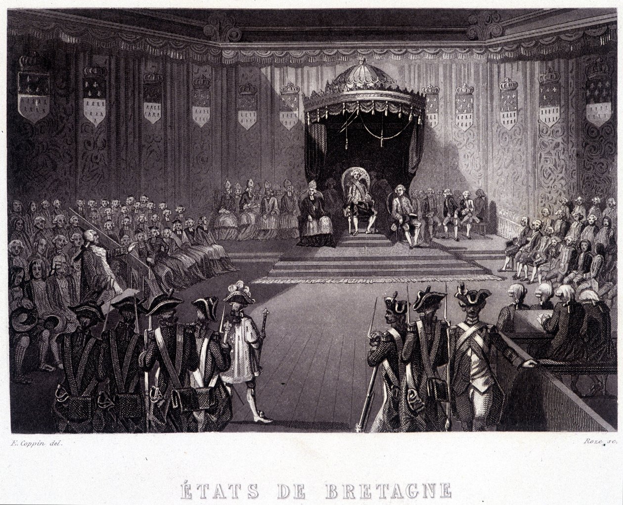 Forsamlingen af generalstaterne Bretagne og Vendée af French School