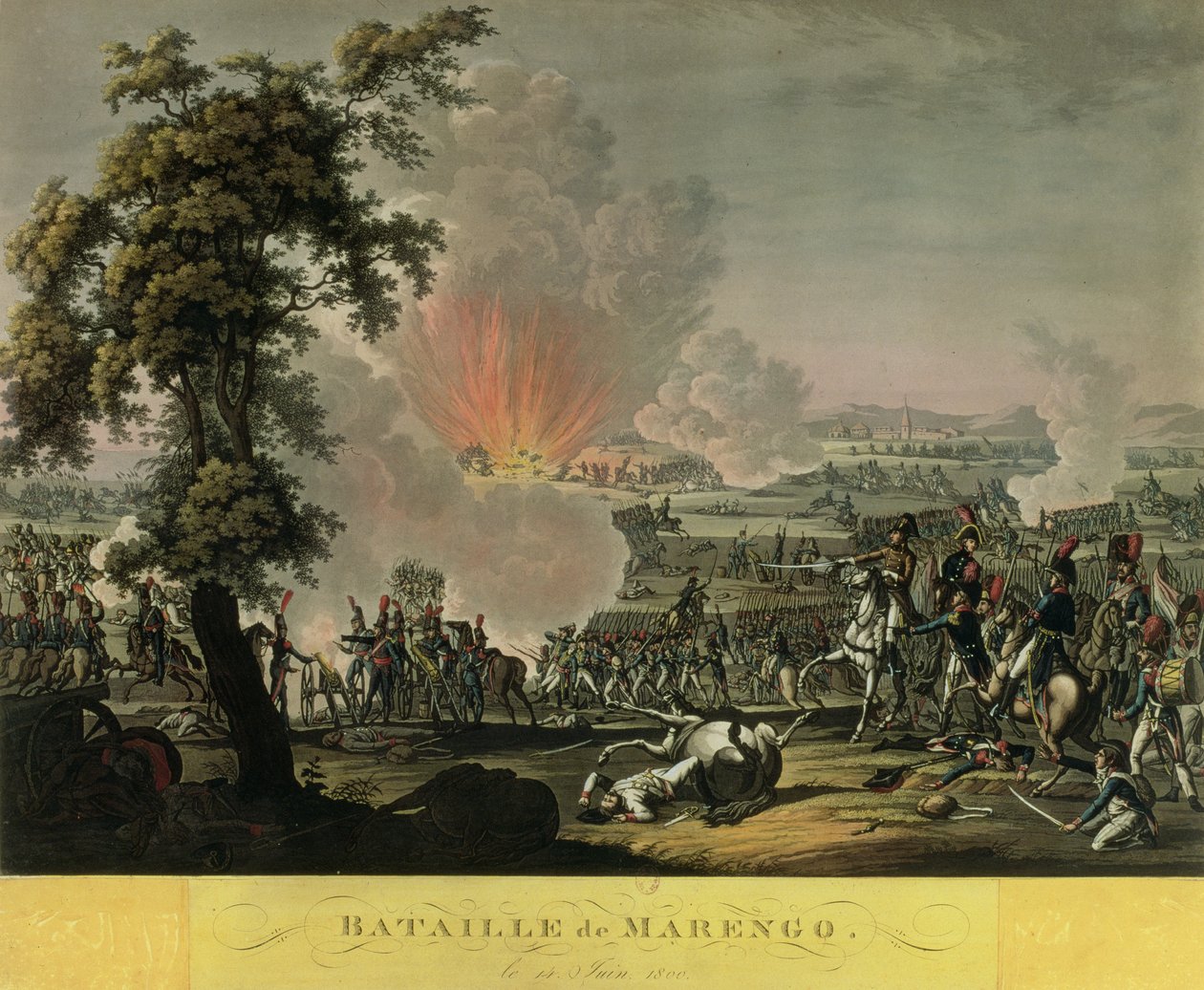 Slaget ved Marengo, 14. juni 1800 af French School