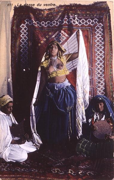 The Belly Dancer, ca. 1950 (farvet foto) af French School