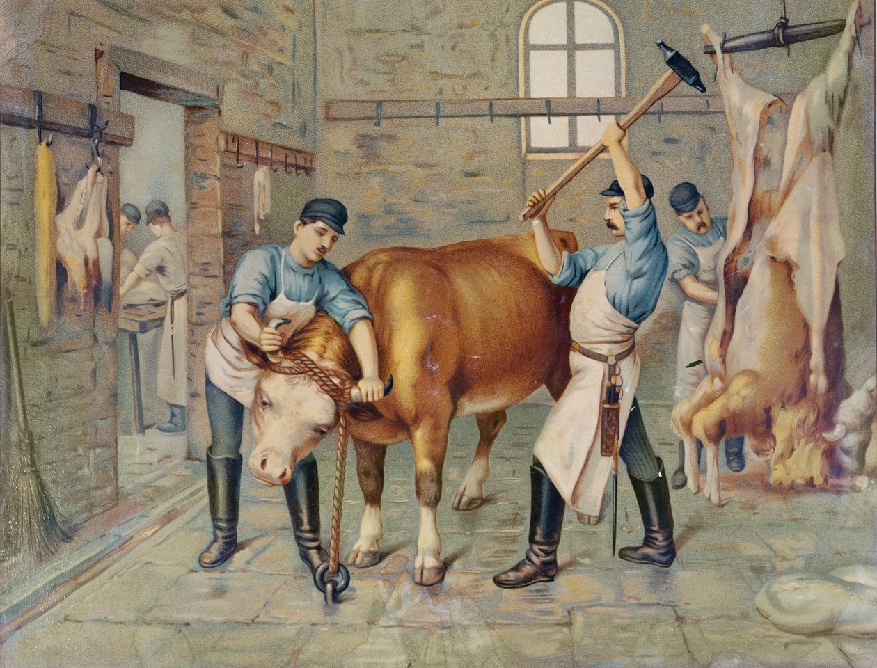 Slagteren, 1800-tallet af French School