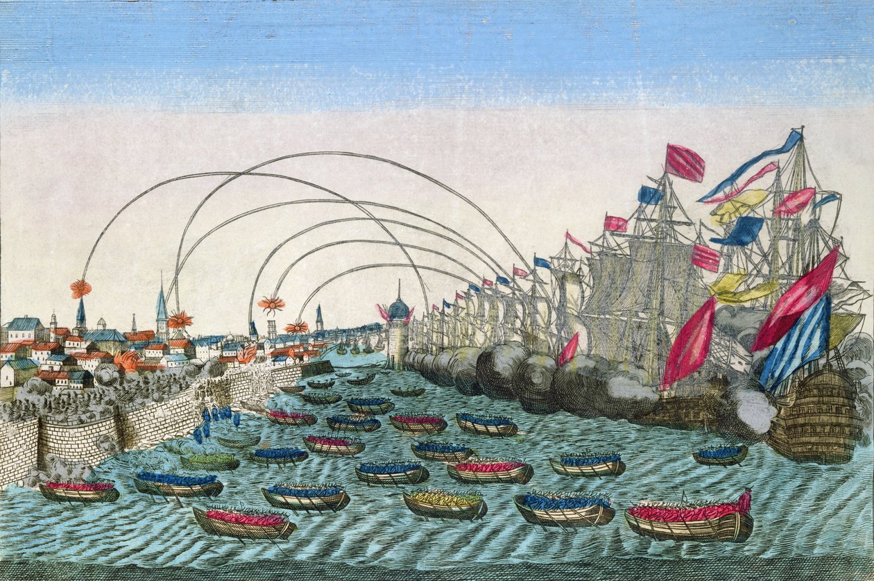 Englændernes erobring af Havana i 1762 (se også 110458) af French School