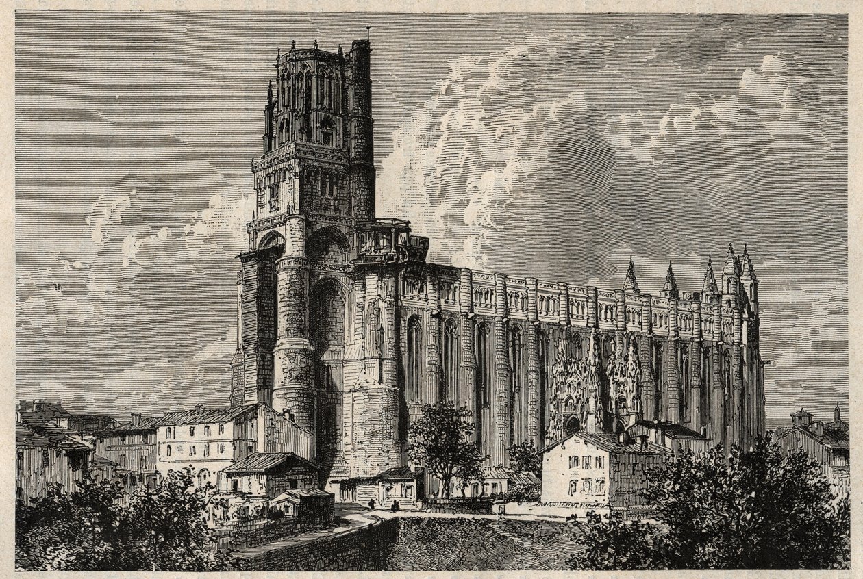 Cathedral Basilica of Saint Cecilia - katedralen i albi - af French School