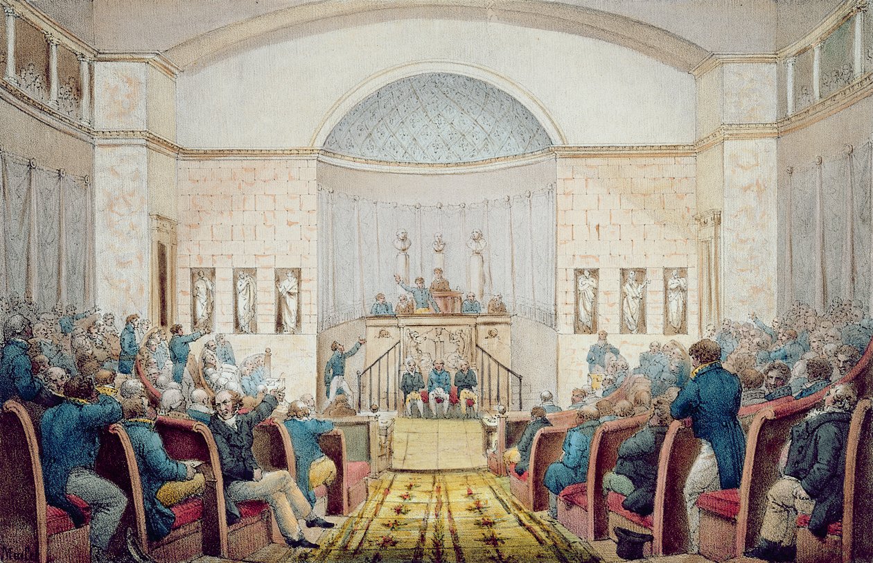 Deputeretkammeret, c.1820 af French School