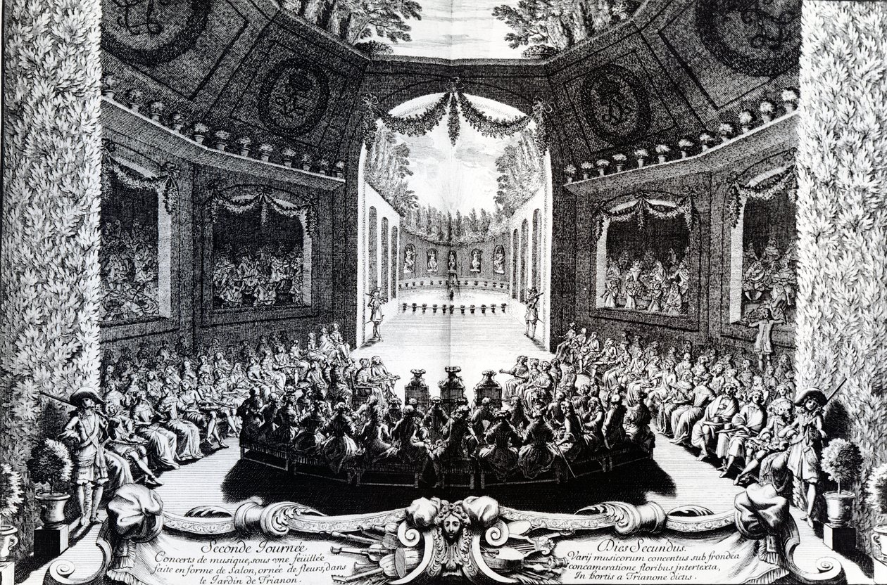The Comedie-Francaise Theatre, 1675 af French School