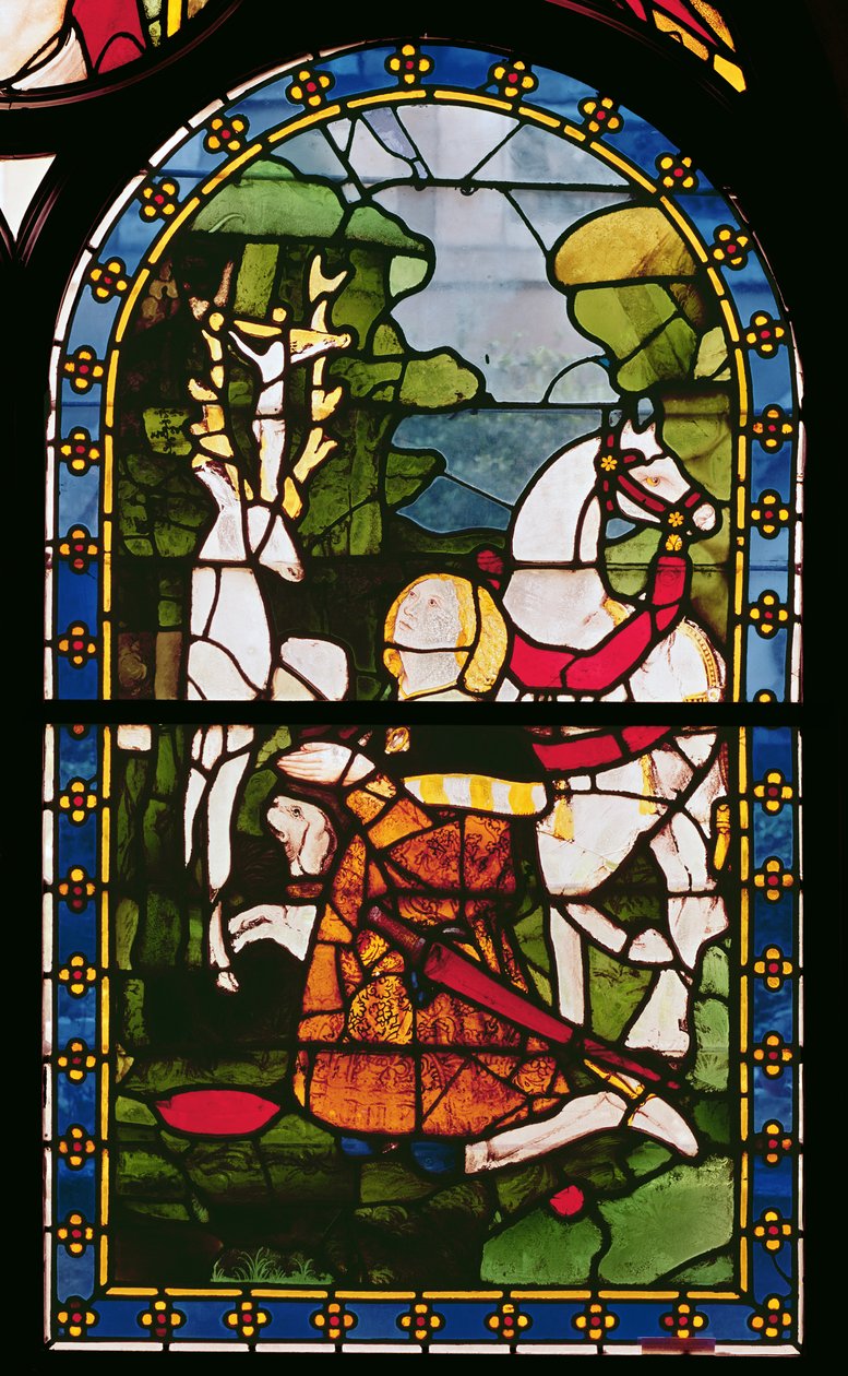 Omdannelsen af St. Eustace, fra kirken Saint-Pierre du Chatel af French School