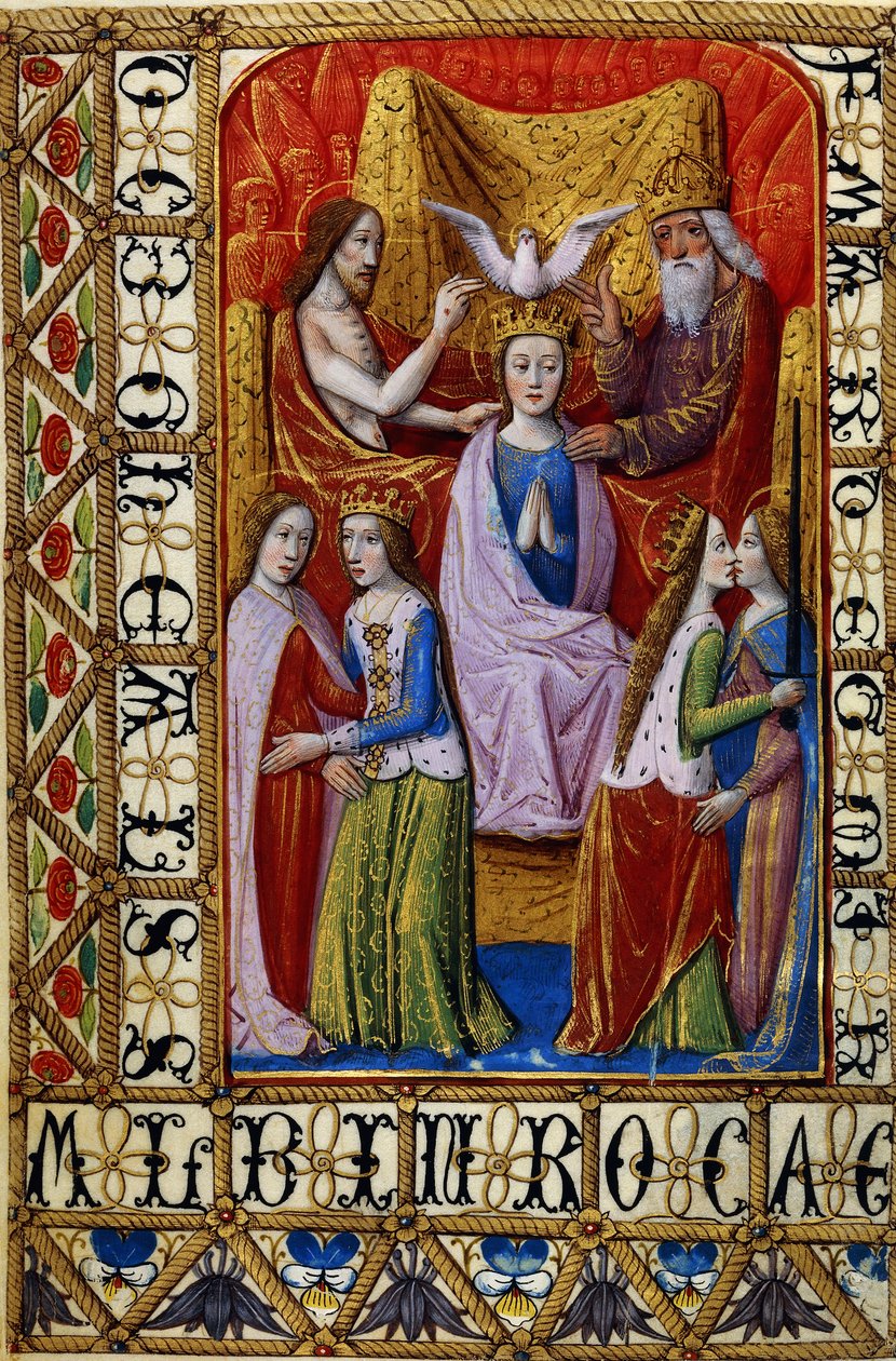 The Coronation of the Virgin by the Holy Trinity, c.1500dani af French School