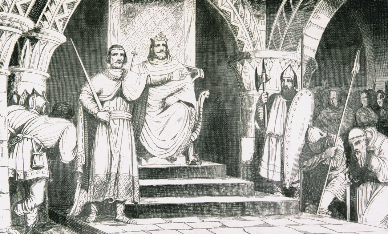 The Crowning of Chilperic II (670-720), fra 