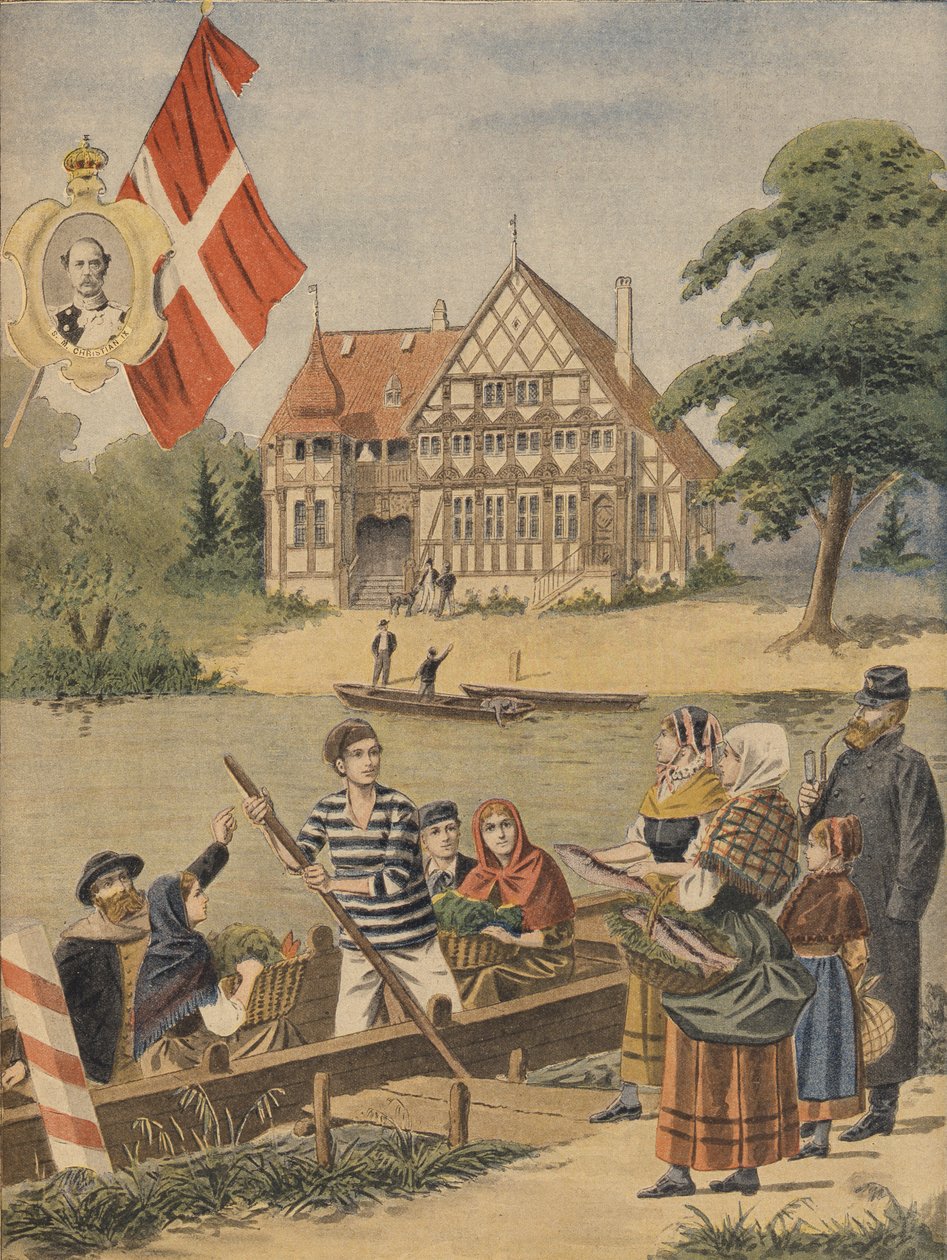 Den Danske Pavillon ved Verdensudstillingen 1900, Paris, illustration fra Le Petit Journal, 19. august 1900 af French School