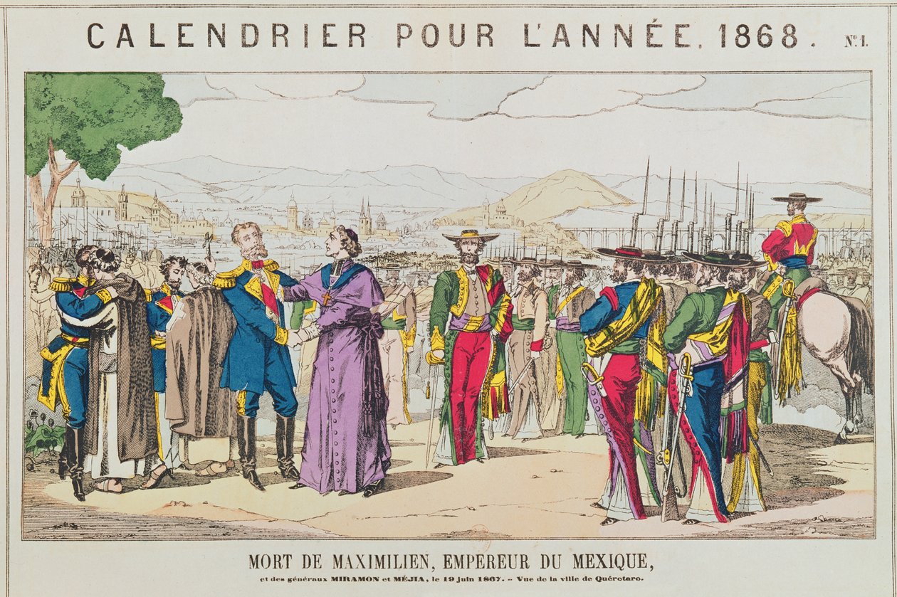 Maximilians, kejser af Mexico, død den 19. juni 1867 af French School