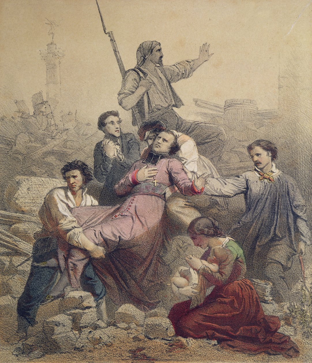 Monseigneur Affres (1793-1848) død 25. juni 1848 af French School