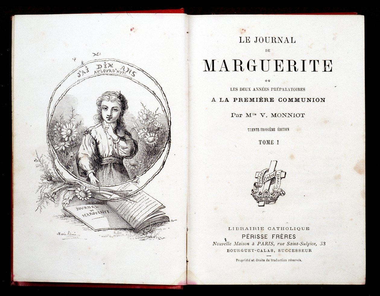 Margaritas dagbog eller de to års forberedelse til den første nadver af frøken V. Monniot. af French School