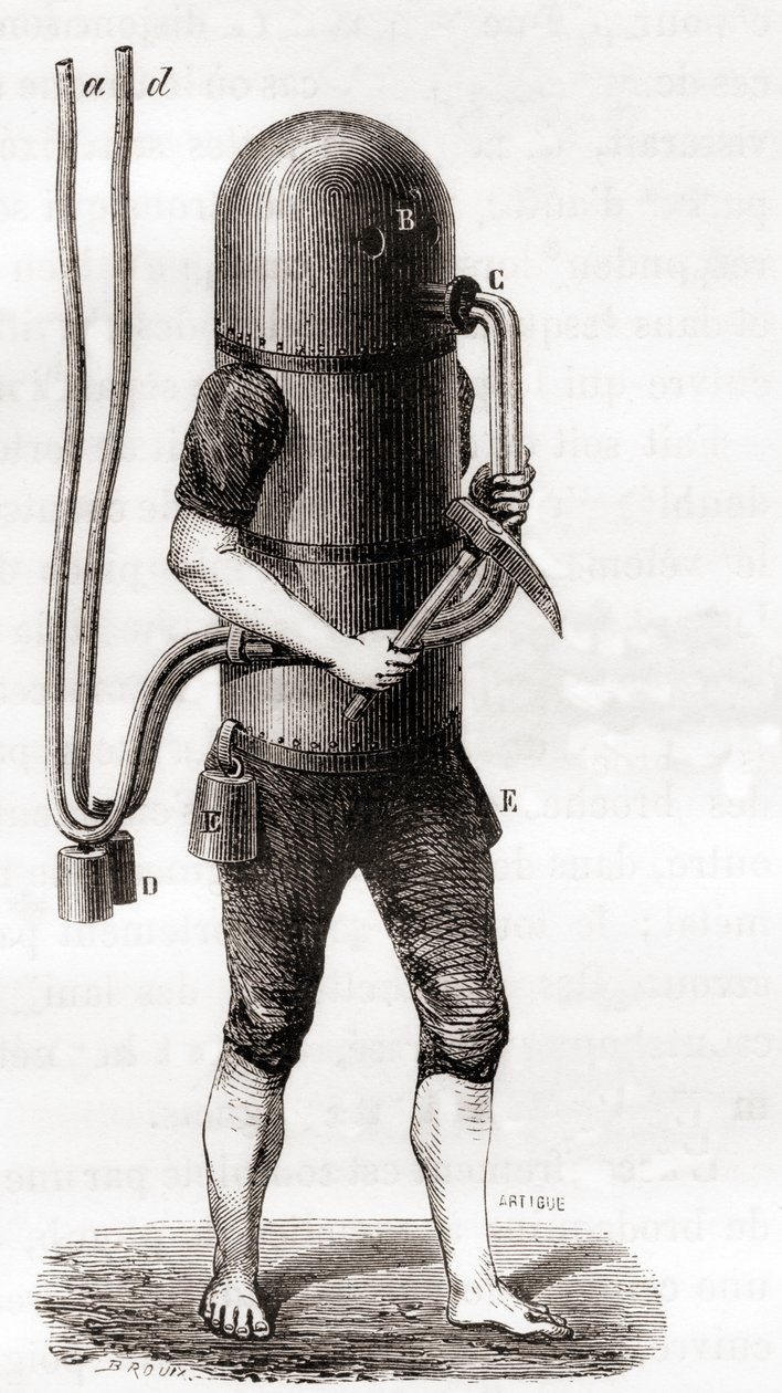 Karl Heinrich Klingerts dykkermaskine af French School