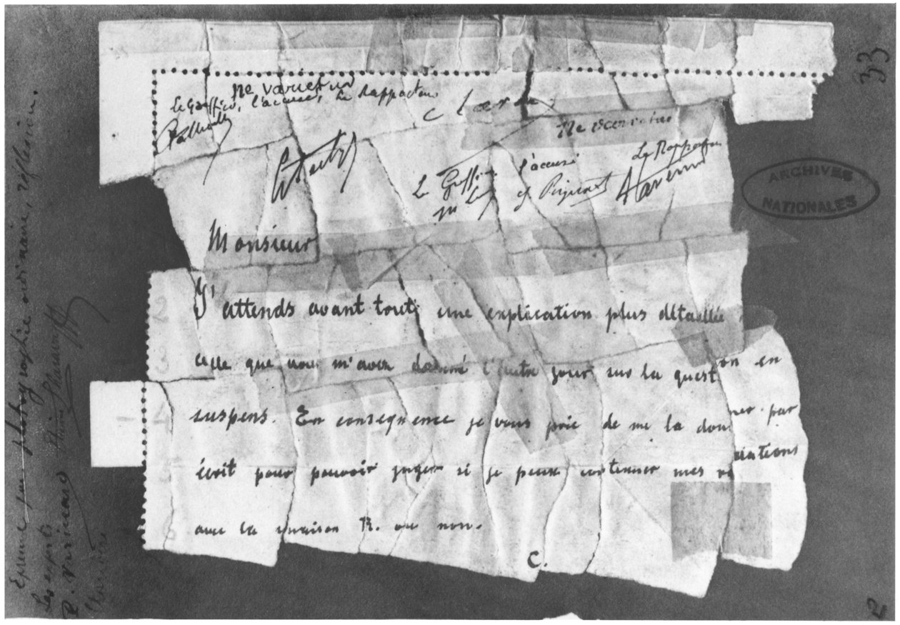 Dreyfus-affæren, 22. december 1894, telegram sendt til kommandant Esterhazy af French School