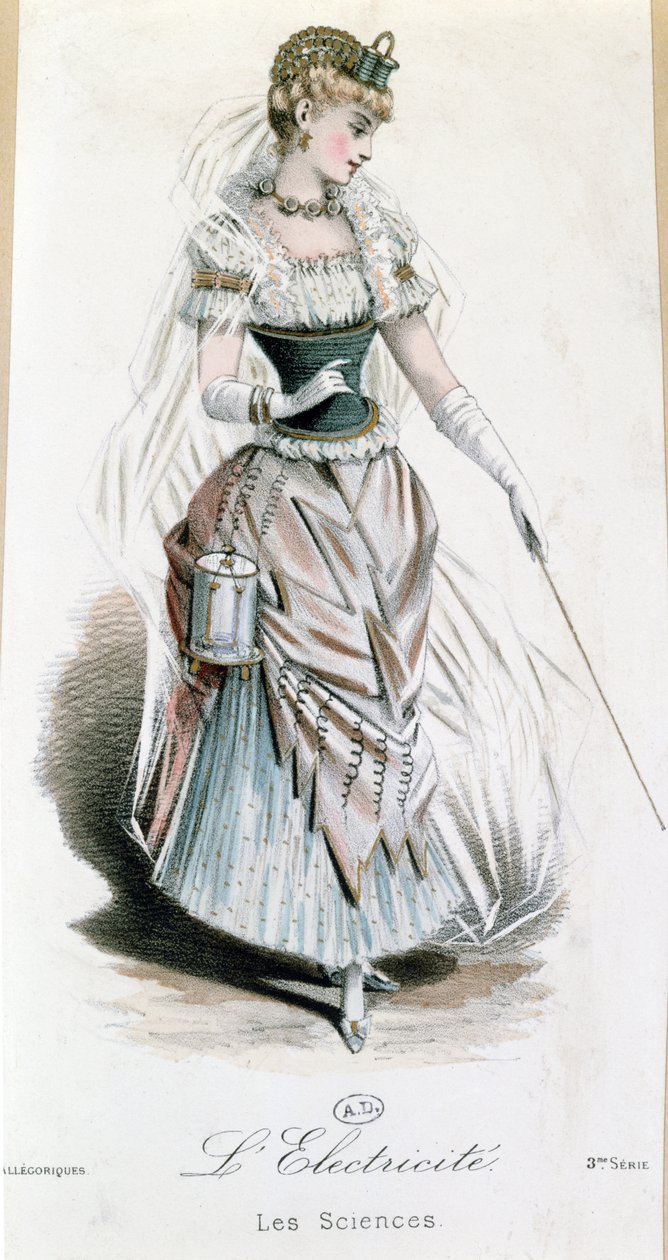 Elfeen, kostume til fancy dressbold med batteri, ca. 1885 af French School