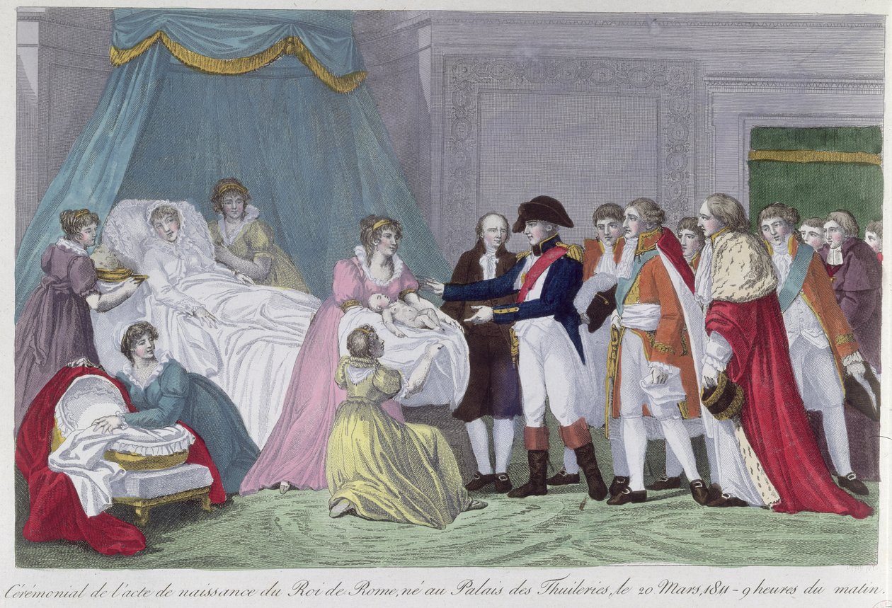 Kejserinde Marie-Louise (1791-1847) af Østrig, der fødte kongen af Rom (1811-32), 1811 af French School