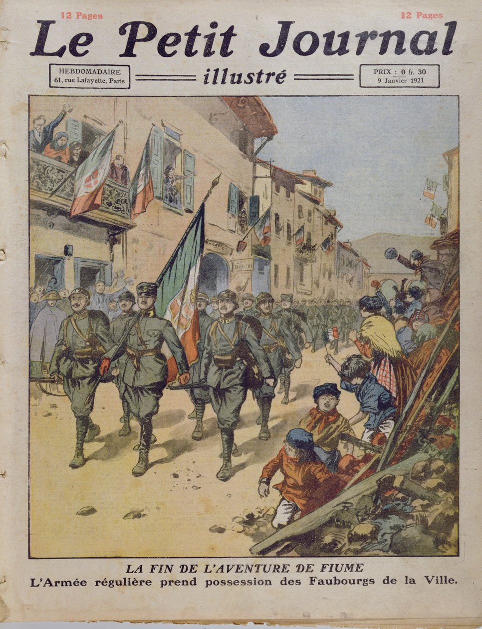 The End of the Fiume Adventure, fra Le Petit Journal, 9. januar 1921 af French School