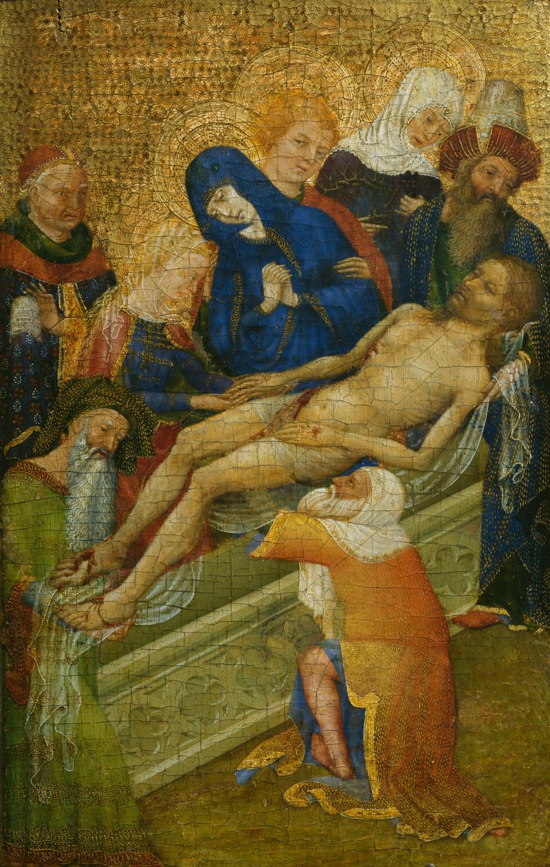 The Entombment of Christ, ca. 1410-15 (maleri på træpanel) af French School
