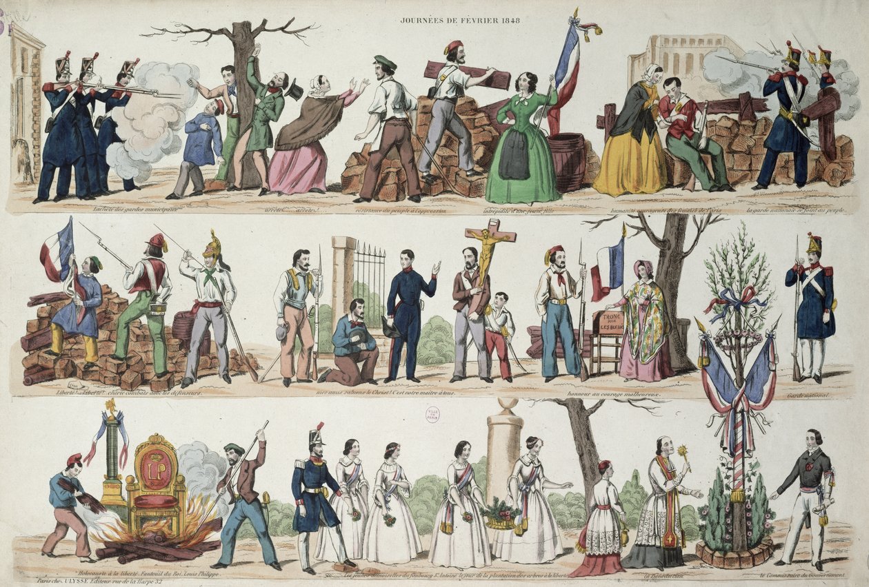 Begivenhederne i februar 1848 af French School
