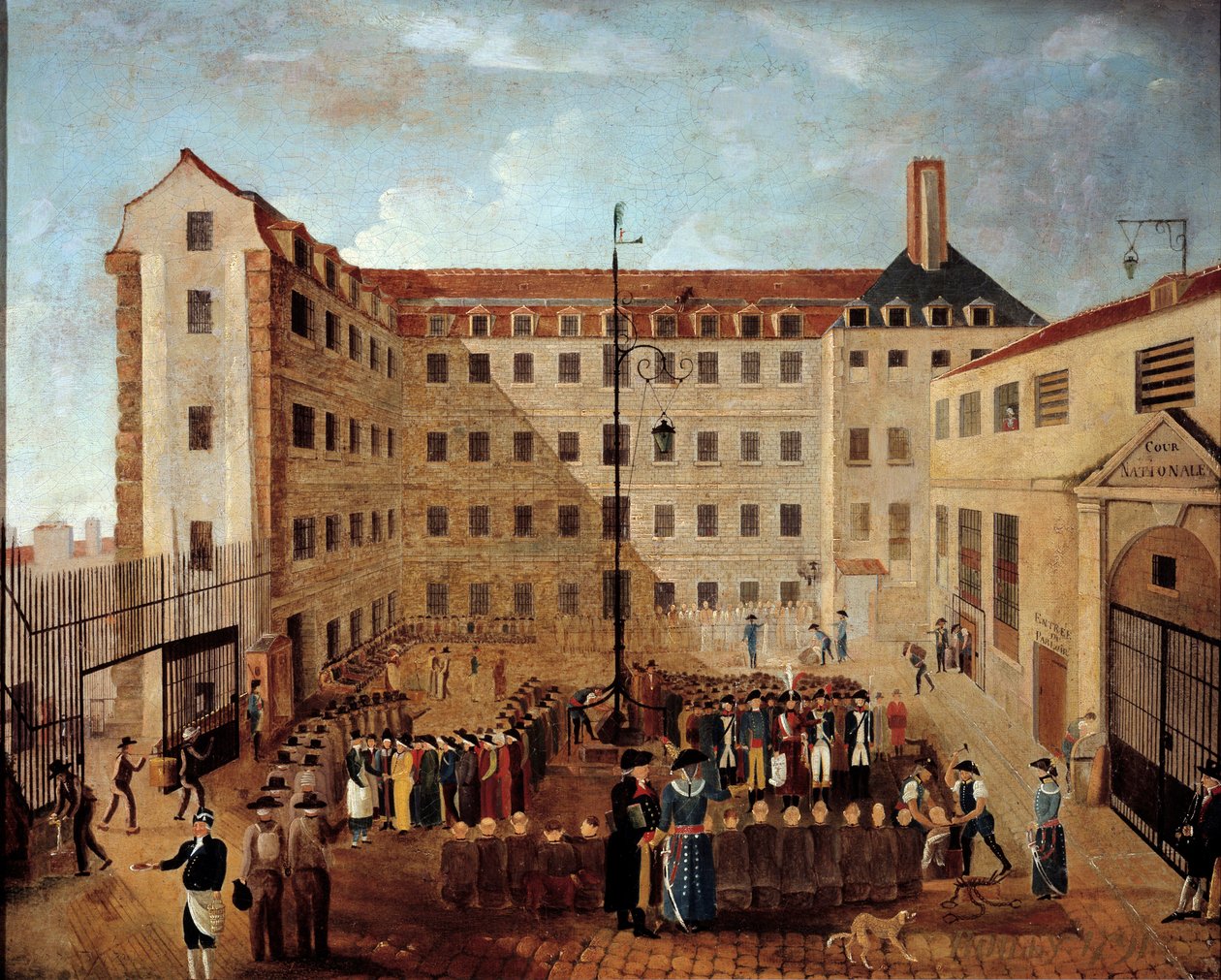 Ferrationen af Forcats til Bicetre-maleri af den franske skole. 1791. Søn. 0,48x0,35 m Paris, Musee de l