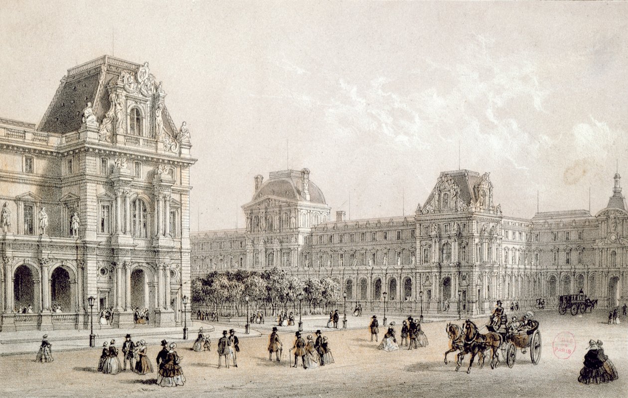 Det færdige Louvre af French School