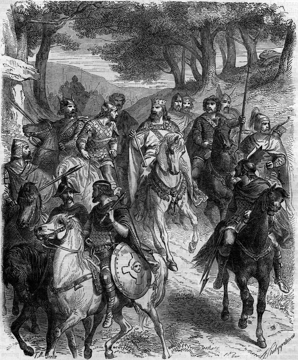 De franske herrer ved forsamlingen i Quiercy: Quierzys kapitular (grundlægger feodalitartikler af hædersarven), udråbt den 14. juni 877 i Quierzy sur Oise af Charles den Skaldede for at regulere den gnidningsløse drift af hans imperium, mens han var af French School