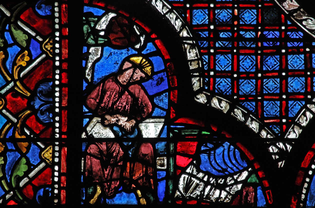 Det barmhjertige samaritanske vindue: donorerne - skomagere (w44) af French School
