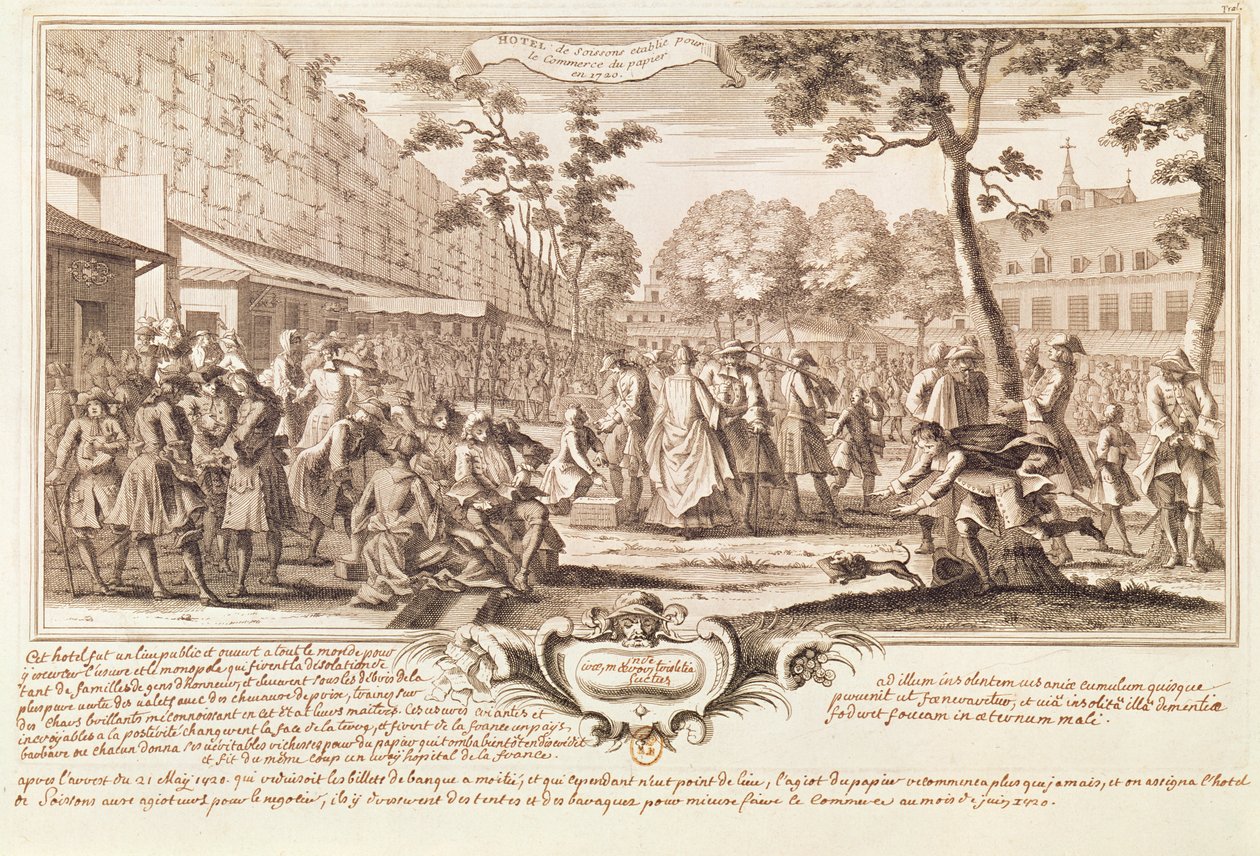Hotel de Soissons i 1720 af French School