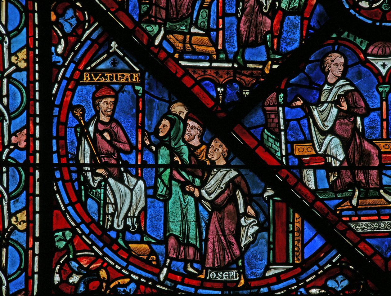 Josef-vinduet: Josef før Putifar (w41) af French School