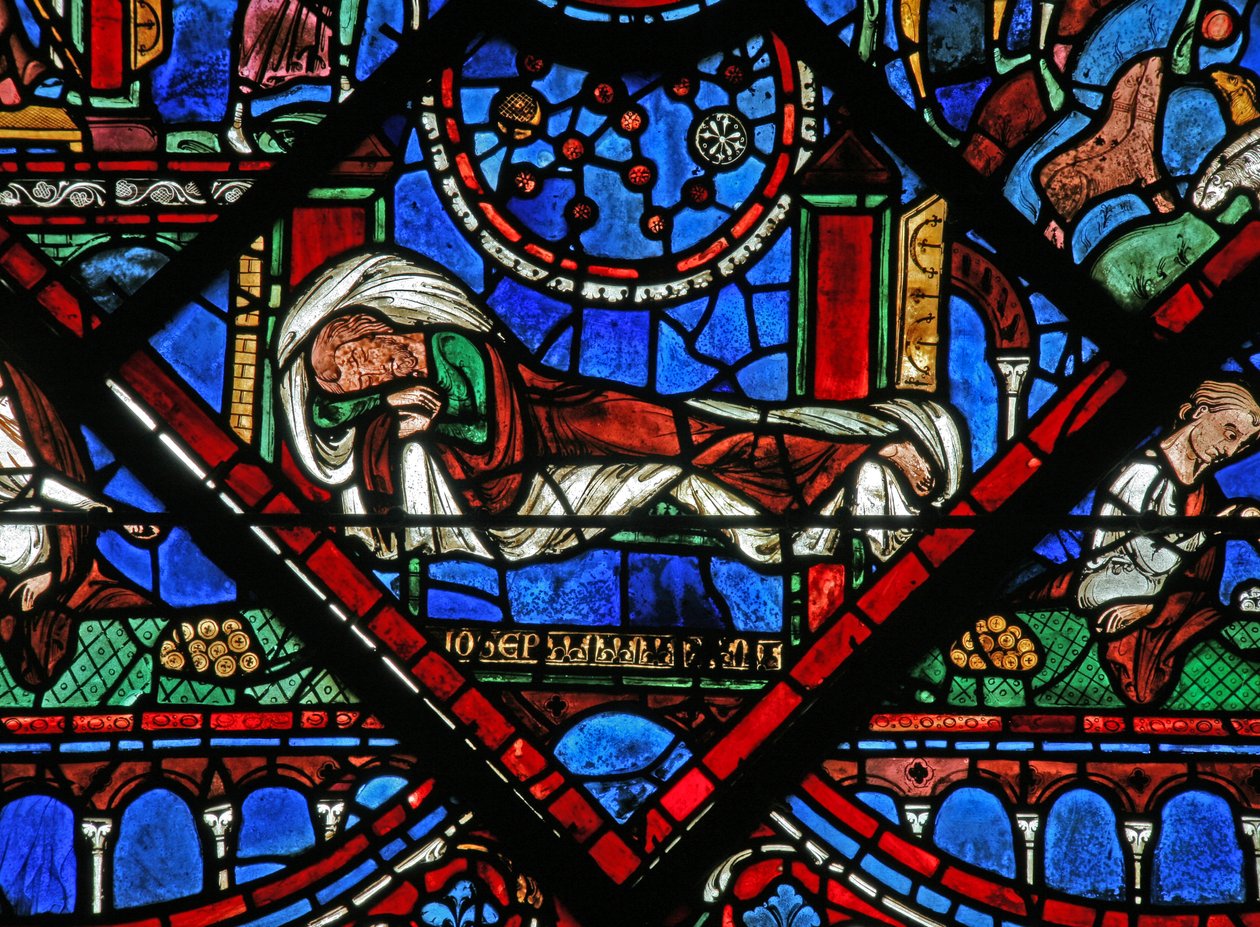 Joseph-vinduet: han drømmer, at stjernerne bøjer sig for ham (w41) af French School