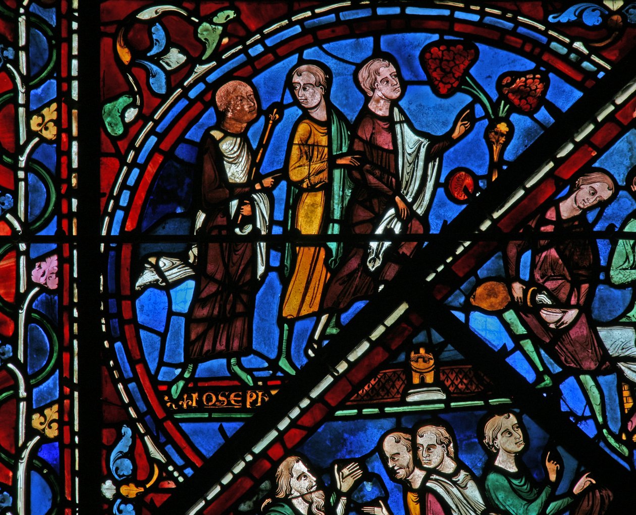 Joseph-vinduet: han byder sine brødre velkommen (w41) af French School